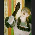 Edgar Degas Wall Art - Cafe Concert Singer